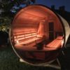 76" x 8' Panoramic View Barrel Sauna - Image 2