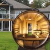 76" x 8' Panoramic View Barrel Sauna - Image 7