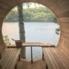 76" x 6' Panoramic View Barrel Sauna - Image 3