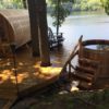 76" x 6' Panoramic View Barrel Sauna - Image 5