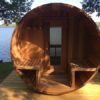 76" x 7' Panoramic View Barrel Sauna - Image 2
