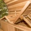 76" x 7' Panoramic View Barrel Sauna - Image 4