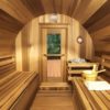 76" x 7' Panoramic View Barrel Sauna - Image 5