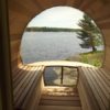 76" x 7' Panoramic View Barrel Sauna - Image 7