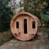 84" x 6' Panoramic View Barrel Sauna - Image 3