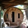 84" x 7' Panoramic View Barrel Sauna - Image 2