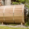 84" x 8' Panoramic View Barrel Sauna - Image 4