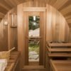 84" x 8' Panoramic View Barrel Sauna - Image 10