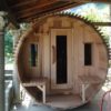 Clear Red Cedar Barrel Sauna 6x6 - Image 2