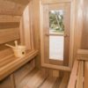 Clear Red Cedar Barrel Sauna 6x6 - Image 5