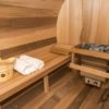 Clear Red Cedar Barrel Sauna 6x8 - Image 5