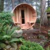 Clear Red Cedar Barrel Sauna 7x6 - Image 2