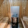 Knotty Red Cedar Barrel Sauna 6x7 - Image 7