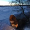 Knotty Red Cedar Barrel Sauna 6x7 - Image 3