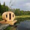 Knotty Red Cedar Barrel Sauna 7x6 - Image 6