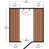 Outdoor Cedar Cabin Sauna 6x6 - Image 7