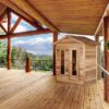 Outdoor Cedar Cabin Sauna 6x7 - Image 2