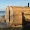 Knotty Red Cedar Barrel Sauna 6x8 - Image 3