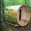 Knotty Red Cedar Barrel Sauna 7x8 - Image 8