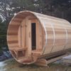 Clear Red Cedar Barrel Sauna 7x8 - Image 8