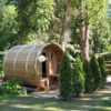 Clear Red Cedar Barrel Sauna 7x6 - Image 9
